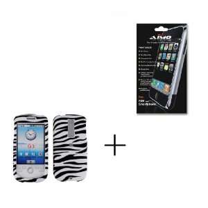Black+White Zebra Premium Designer Hard Protector Case + PREMIUM LCD 