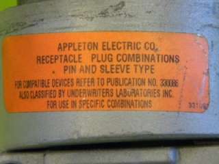 Appleton ACP6034BC Powertite Plug  