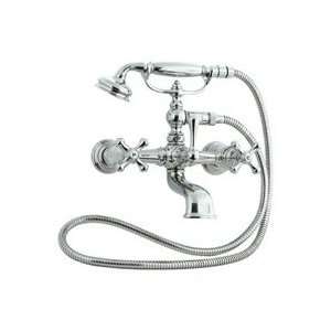 Cifial Claw Foot Bathtub Filler with Handshower and Cross Handles 277 