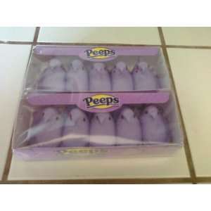 Marshmallow Peeps Purple Chicks (10ct) 3 Oz.  Grocery 
