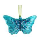   princess garden shimmering turquoise glass butterfly christmas
