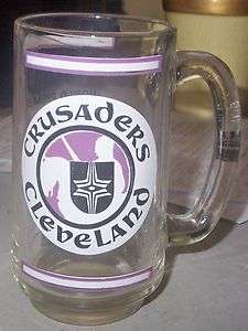 Dated 1972 Cleveland Crusaders Hockey World Premier Mug  
