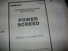 homelite power screed model hps16&hps24,ho​melite power screed