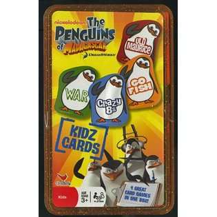   Penguins of Madagascar Kidz Cards 4 Great Kids Card Games 