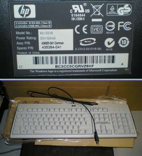 New HP KU 0316 435384 041 USB Keyboard NIB  