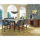   Furniture Granite Bello Dining Table Set in Multi Step Rich Cherry (7