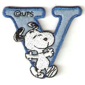 Snoopy ABCs Alphabet Letter V Iron On / Sew On Patch 