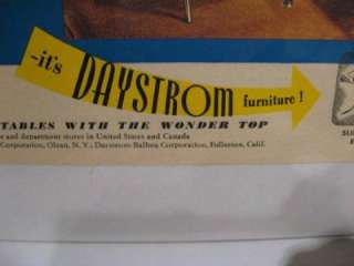 Vintage 1950 Daystrom Playdine Kitchen Furniture Ad  