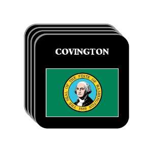  US State Flag   COVINGTON, Washington (WA) Set of 4 Mini 