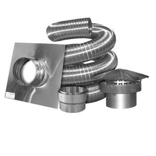   MagnaFlex 8&& Stainless Steel Wood or Coal Stove Liner Kit