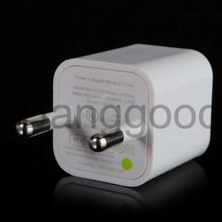 USB EU AC Wall Charger Adapter For iPod iPhone 4 3GS 3G  