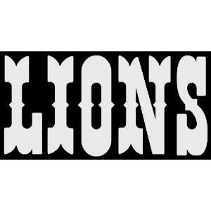   Detriot Lions Car Window DECAL Wall Sticker Text Logo 