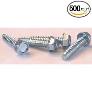  14 X 5 Self Tapping Screws Unslotted / Hex Washer Head 