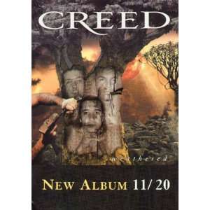 Creed Weathered Original Promo Poster Card 2001
