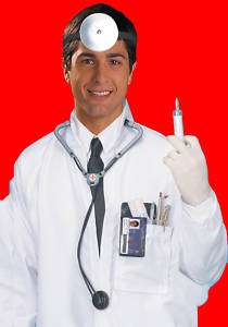 DOCTOR KIT STETHOSCOPE & REFLECTOR COSTUME ACCESSORIES  