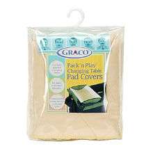 Graco 2 Pack Pack n Play® Changing Table Cover   Cream   Graco 