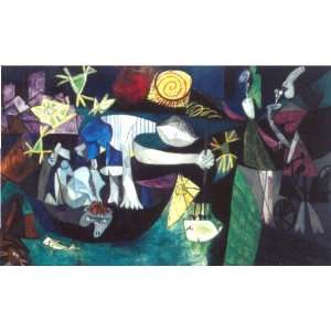   Picasso   24 x 14 inches   Night Fishing at Antibes (1939) Home