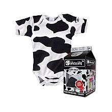 Silly Souls MooMe Organic Cotton Cow Bodysuit   Medium (3 6 Months 