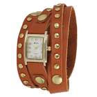 Geneva Platinum 9560 Womens Studded Wrap around Watch