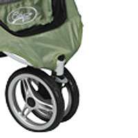 Quick release EVA wheels with front swivel and suspension