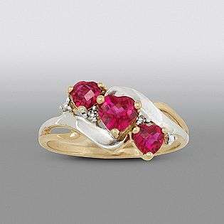 Ruby Ring with Diamond Accents  Jewelry Gemstones Rings 