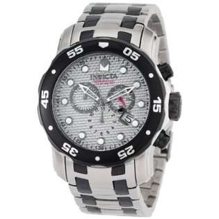 Invicta Mens 0690 Pro Diver Chronograph Stainless Steel and Gunmetal 