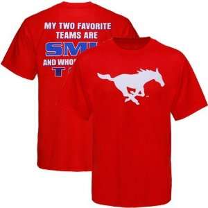  SMU Mustangs Crimson Favorite T shirt