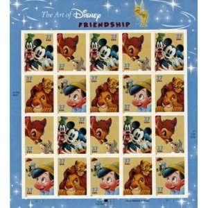    Disney Freindship 20 x 37 Cent U.S. Postage Stamps 