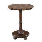gail s accents classic scalloped top distressed marquetry end table