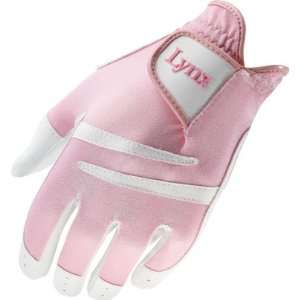   Junior Girls Synthetic Glove( COLOR White/Pink )