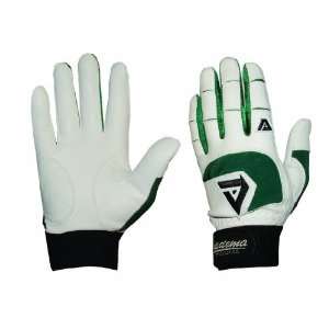   Sheepskin Leather Batting Gloves   Green White