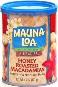 HONEY ROASTED ~ MAUNA LOA MACADAMIA NUTS ~ 3 CANS  