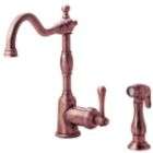   DST Victorian Venetian Bronze Single Handle Kitchen Faucet with Spray