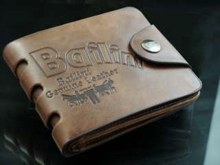 Mens Leather Wallet Pockets Card Clutch Cente Bifold Purse W88  