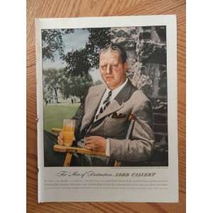  1947 Lord Calvert Whiskey(for men of distinction) magazine 