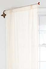 Brass CrissCross Swing Curtain Rod