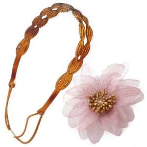  KARINA Charm Accessory 2pc Flex Flower Headband(bwn 