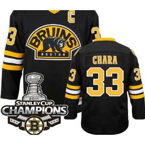  Bruins Authentic NHL Jerseys Zdeno Chara THIRD Black Hockey Jersey 