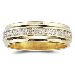 40ct Diamond Mens Wedding Band Ring 14k Yellow Gold  