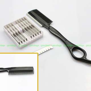   Straight RAZOR Shaving Hair Cut Sharper +10 Blades+4 Dentate Blades