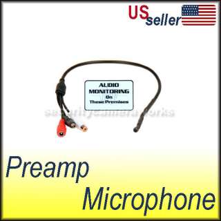 High Sensitive Preamp Mini Microphone with Power Bypass for Security 
