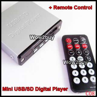 Mini  USB/SD Digital Player with Remote Control with Headphone 
