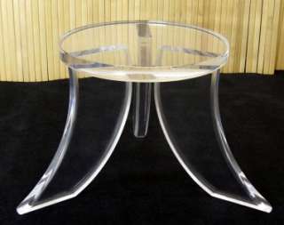 Mid Century Modern Lucite Coffee Center Table Stand  