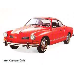  1974 Volkswagen Karmann Ghia Coupe Original Dealer Sales 