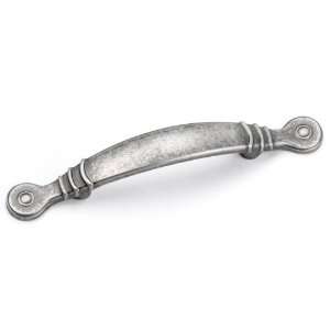   Footed Handle, Centers 3, Antique Pewter, Windsor