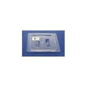  Carlisle 1031007 Clear One Sixth Size Handled Lid (Case of 