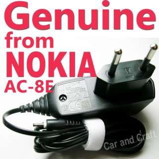 Genuine Nokia AC 8E EU Adapter Charger N97 C3 C7 E75 E9  