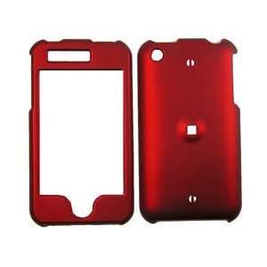  Apple iPhone 3g/3gs Hard Clip on Case   Rubber Red 