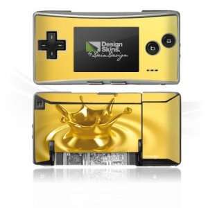   Gameboy Micro   Gold Crown Design Folie