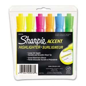 Sharpie Accent 25076   Accent Tank Style Highlighter, Chisel Tip 